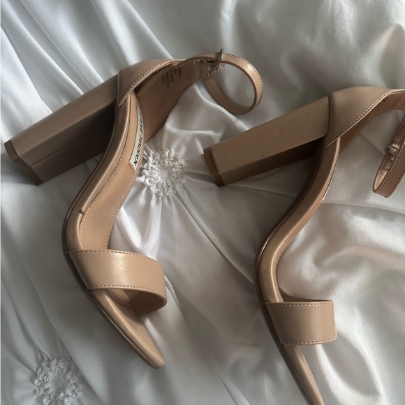 Steve Madden Nude Strap Heels - Picture 3 of 4